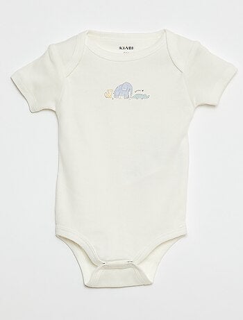 Body stampati in cotone - set da 3