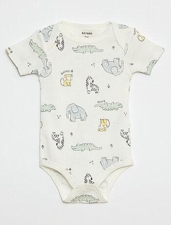 Body stampati in cotone - set da 3
