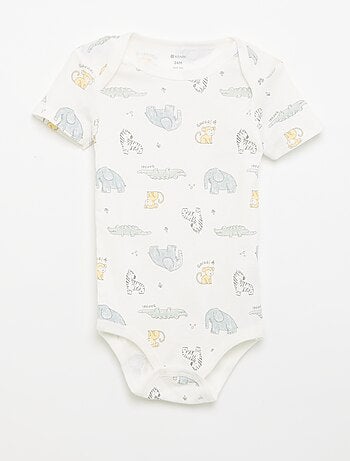 Body stampati in cotone - set da 3