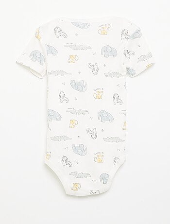 Body stampati in cotone - set da 3