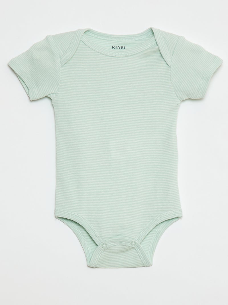 Body stampati in cotone - set da 3 Bianco - Kiabi