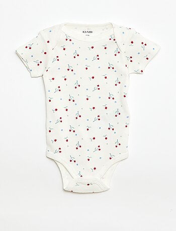 Body stampati in cotone - set da 3