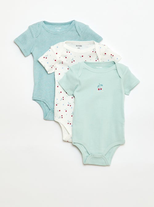 Body stampati in cotone - set da 3 - Kiabi