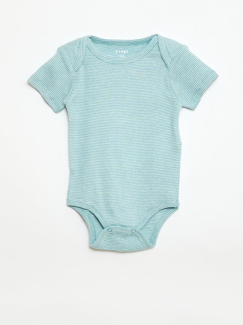 Body stampati in cotone - set da 3 Verde - Kiabi
