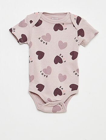 Body stampati in cotone - set da 3
