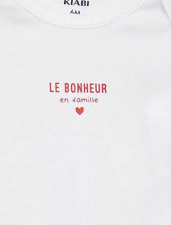 Body stampati in cotone - set di 3