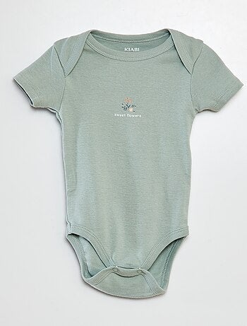 Body stampati in cotone - set di 3