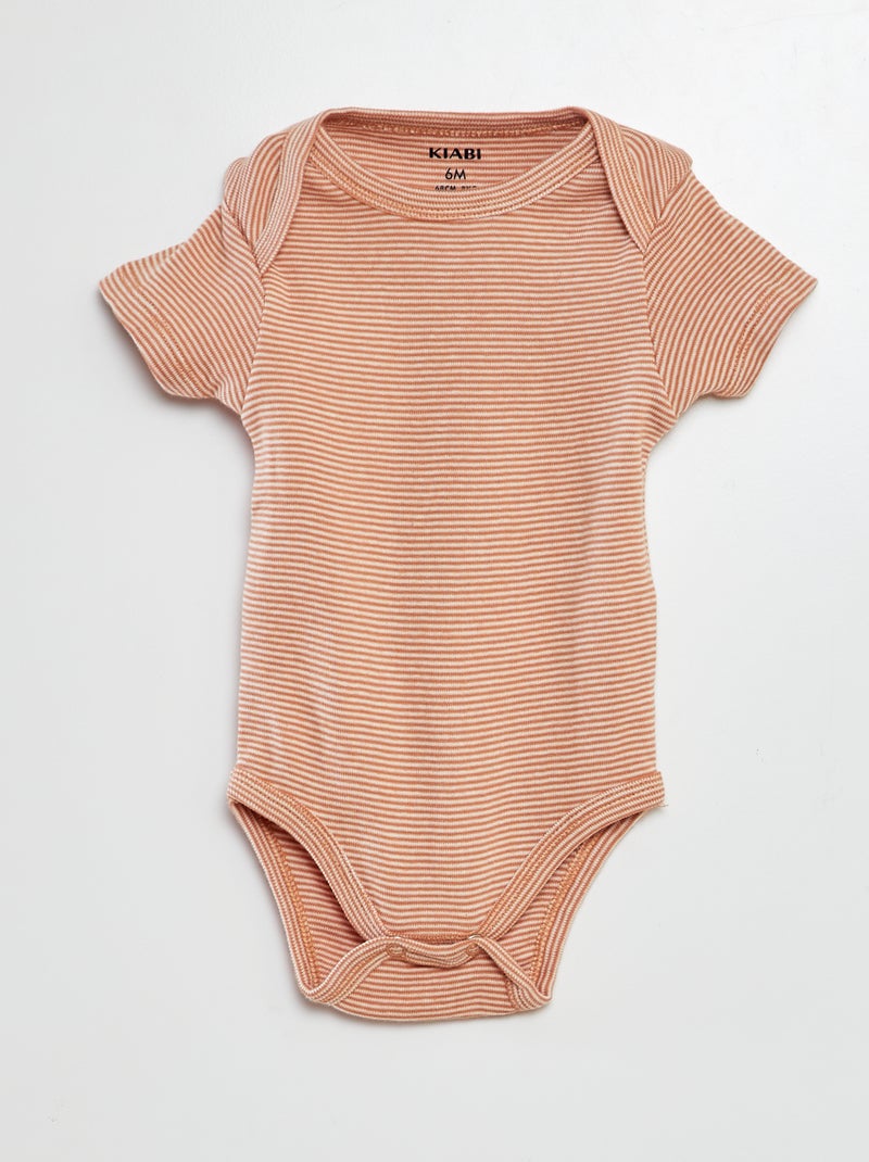 Body stampati in cotone - set di 3 BIANCO - Kiabi