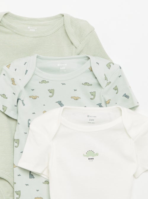 Body stampati in cotone - set di 3 - Kiabi Body stampati in cotone - set di 3 - Kiabi