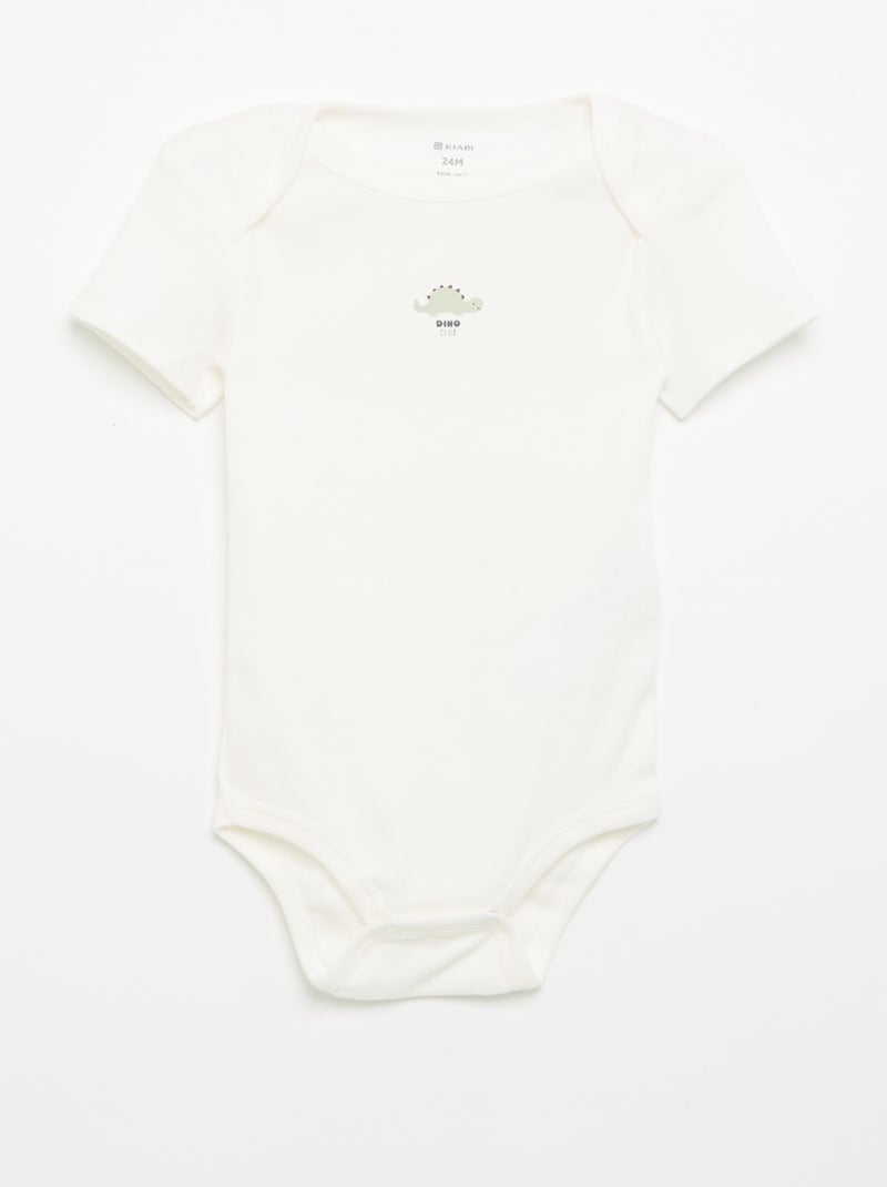 Body stampati in cotone - set di 3 Blu - Kiabi