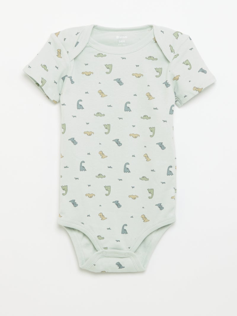 Body stampati in cotone - set di 3 Blu - Kiabi