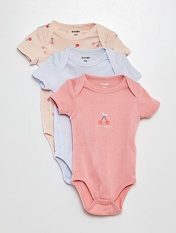 Body stampati in cotone - set di 3