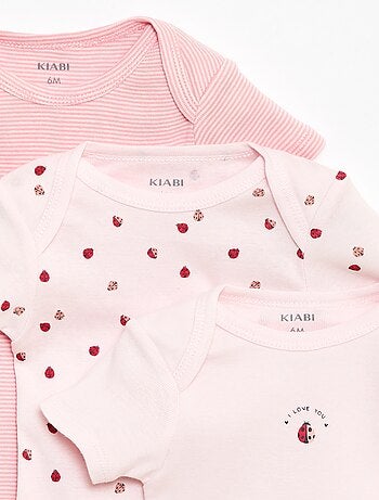 Body stampati in cotone - set di 3