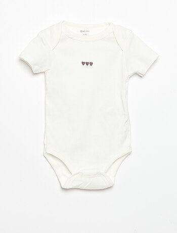 Body stampati in cotone - set da 3
