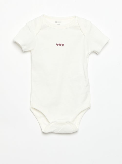 Body stampati in cotone - set di 3 - Kiabi
