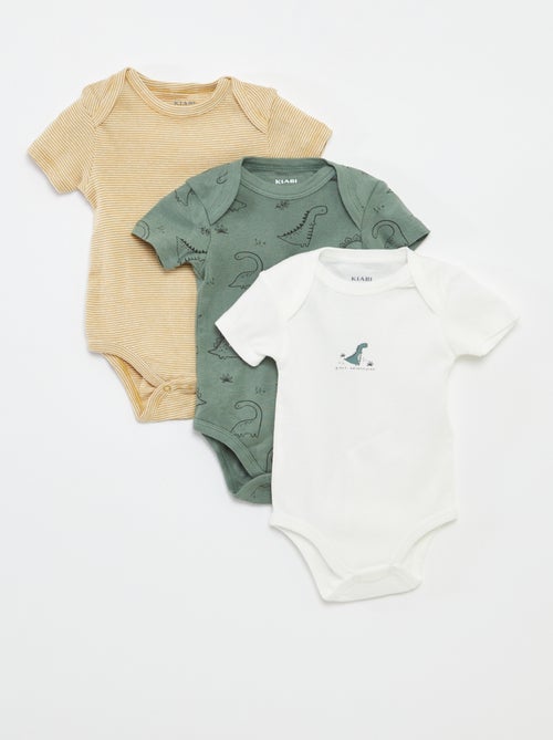 Body stampati in cotone - set di 3 - Kiabi
