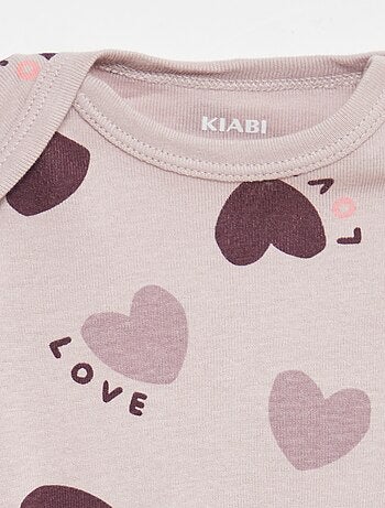 Body stampati in cotone - set di 3