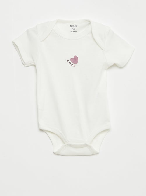 Body stampati in cotone - set di 3 - Kiabi