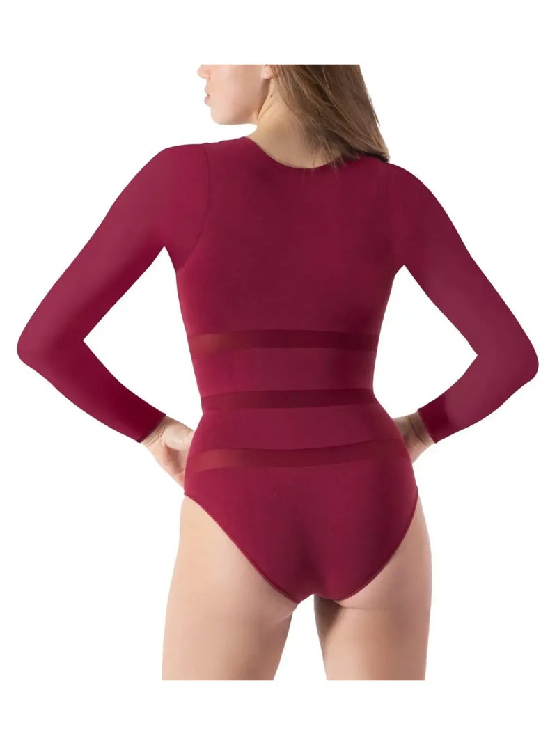 Body Sublime snellente Bordeaux - Kiabi