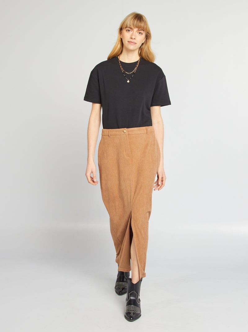 Body t-shirt a maniche corte nero - Kiabi