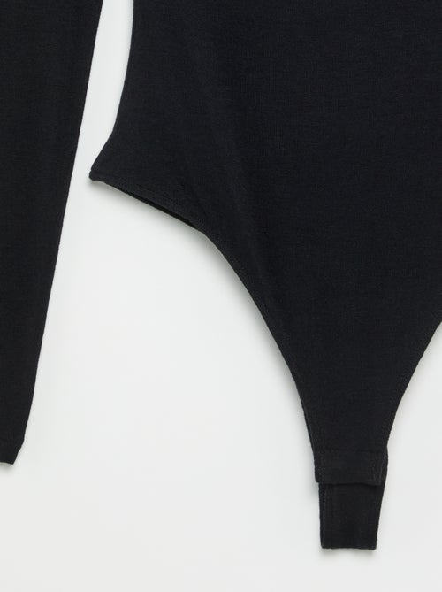 Body tinta unita con pizzo - Kiabi