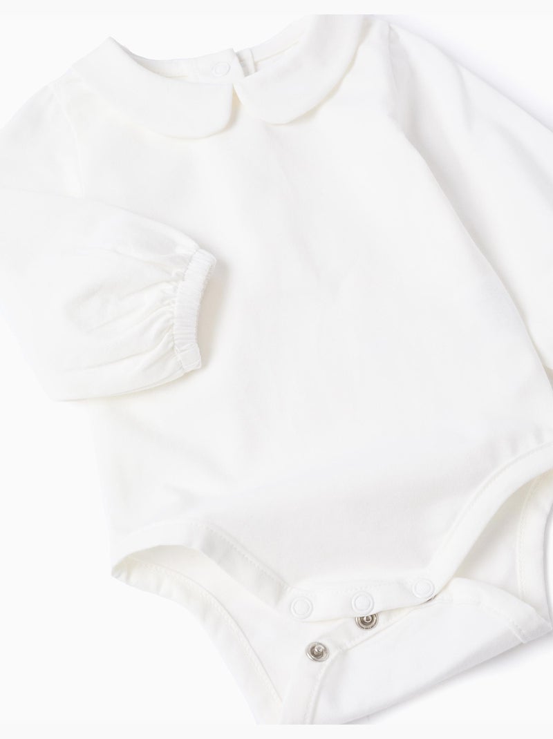 Body + tutina con motivo vichy Grigio chiaro - Kiabi