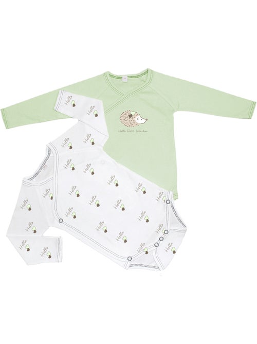 Body x2 a maniche lunghe per neonati Les Chatounets "HERI" - Kiabi