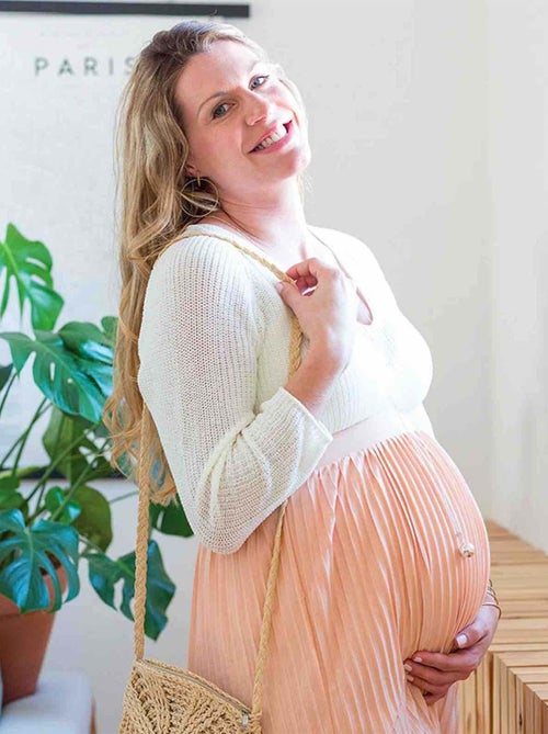 Bola di gravidanza collana, foglia d'oro rosa | Bola - Kiabi