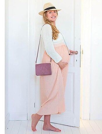 Bola di gravidanza collana, perla e foglia | Bola