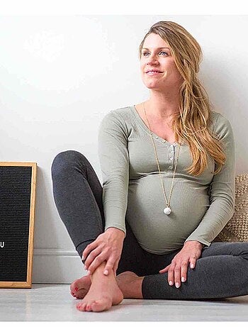 Bola di gravidanza collana, stella in oro rosa | Bola