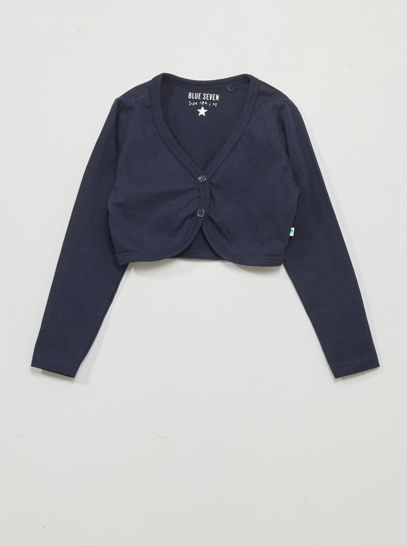 Bolero con maniche lunghe blu marine - Kiabi