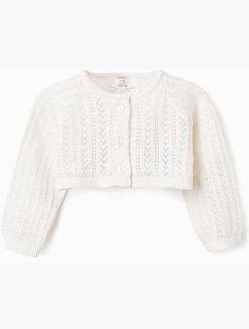 Bolero in maglia traforata