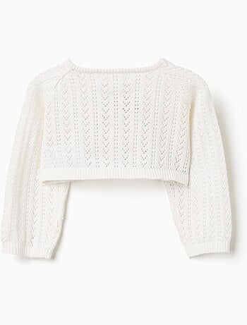Bolero in maglia traforata