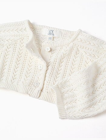 Bolero in maglia traforata
