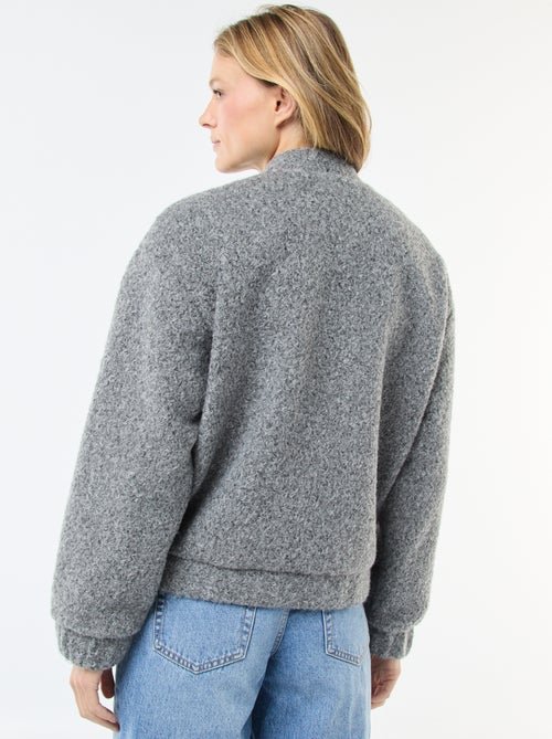 Bomber americano effetto montone - Kiabi