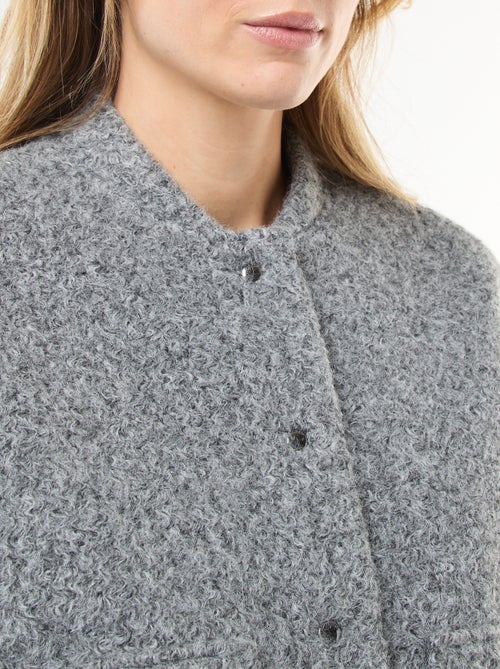 Bomber americano effetto montone - Kiabi