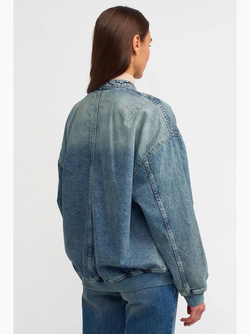 Bomber ampio dilvin Blu zaffiro - Kiabi