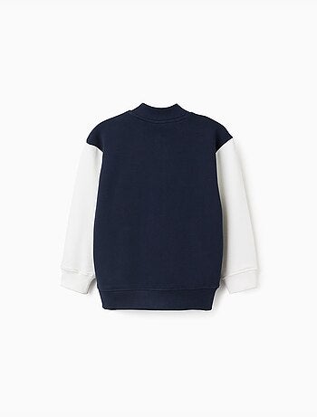 Bomber con stampa sul petto