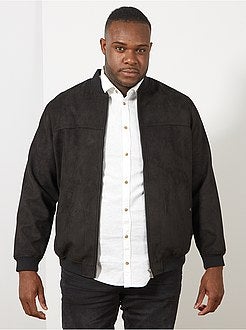 Bomber con zip effetto scamosciato - Kiabi