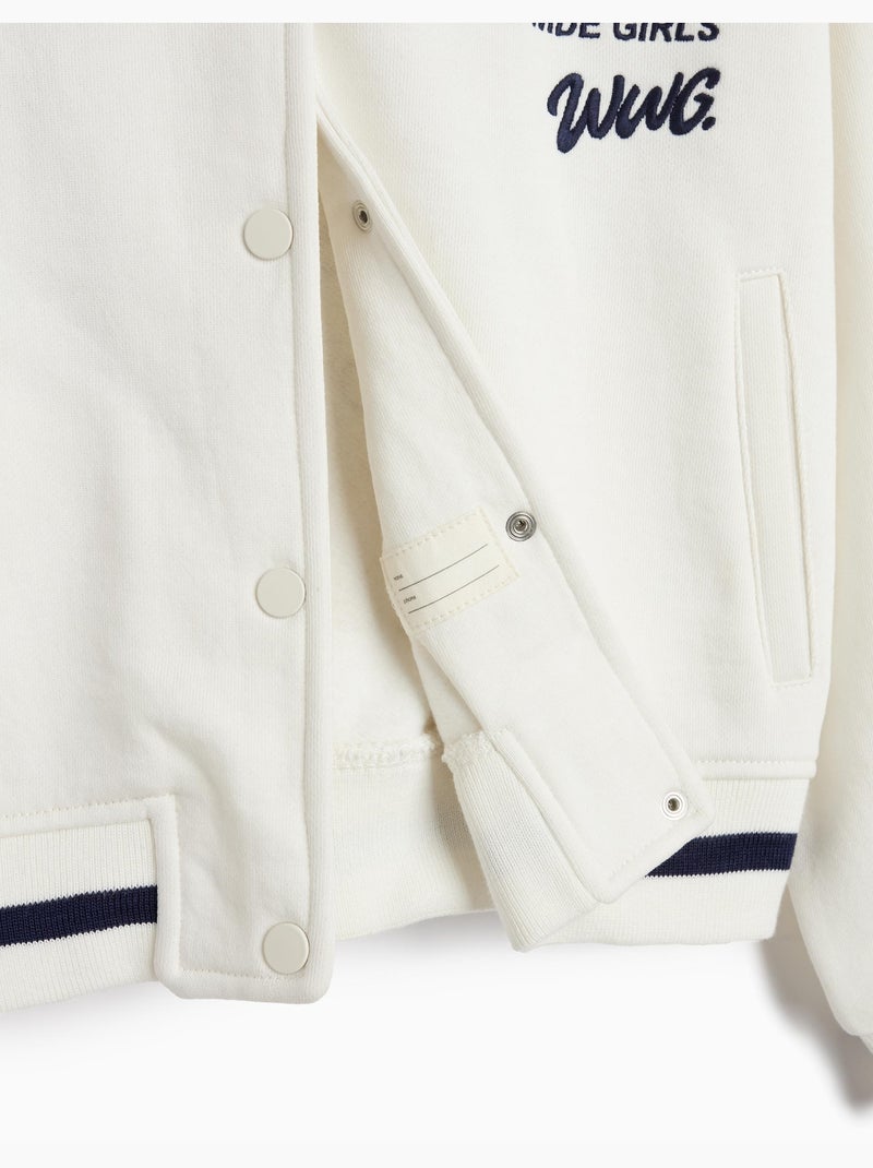 Bomber di peluche, mo fashion Bianco - Kiabi