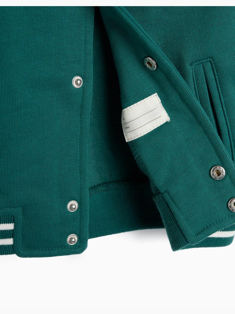Bomber di peluche, mo fashion Verde - Kiabi