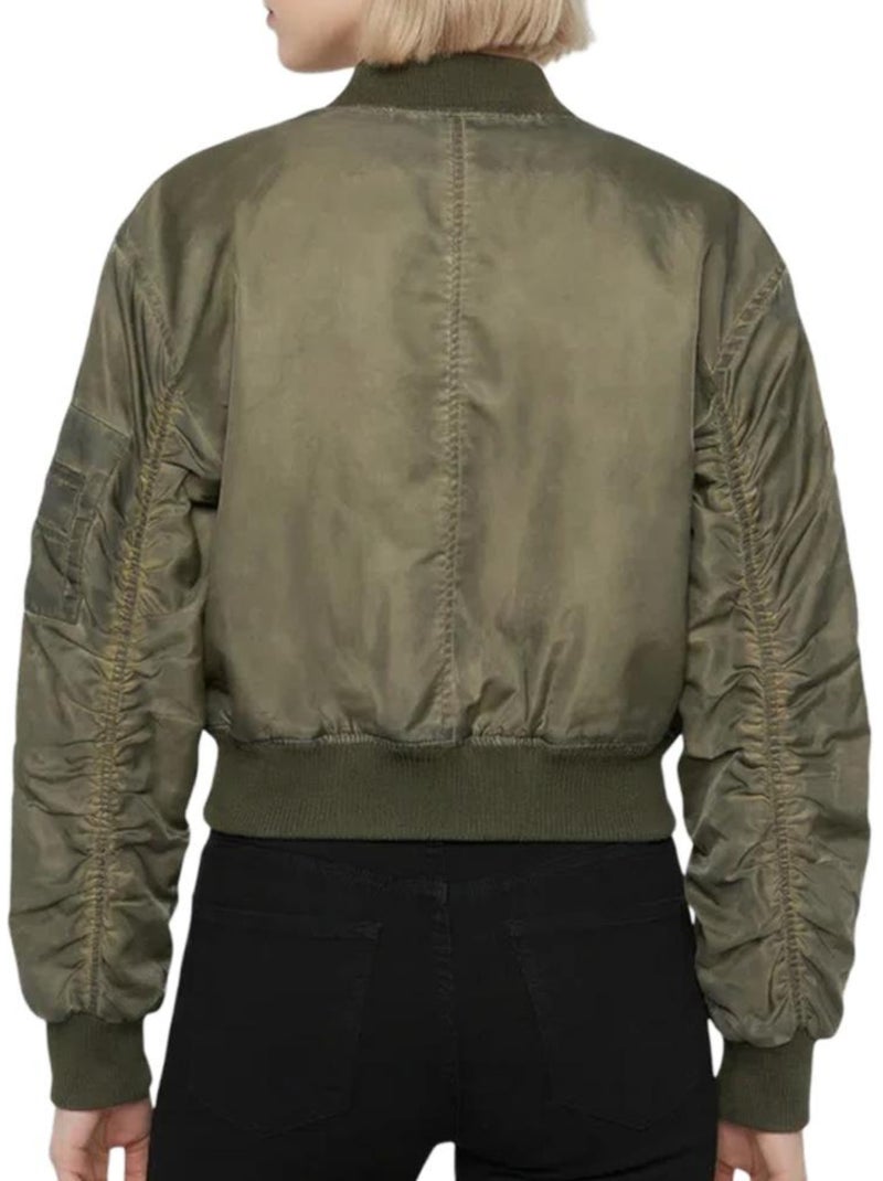 Bomber donna schott Verde kaki chiaro - Kiabi
