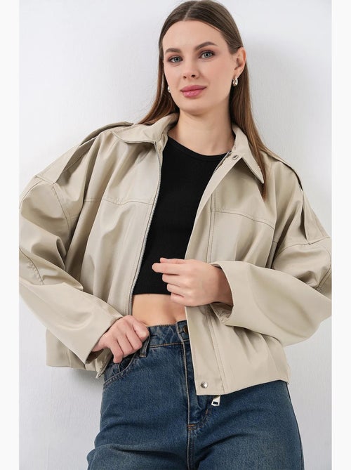 Bomber in gabardine con chiusura a zip bdart - Kiabi Bomber in gabardine con chiusura a zip bdart - Kiabi