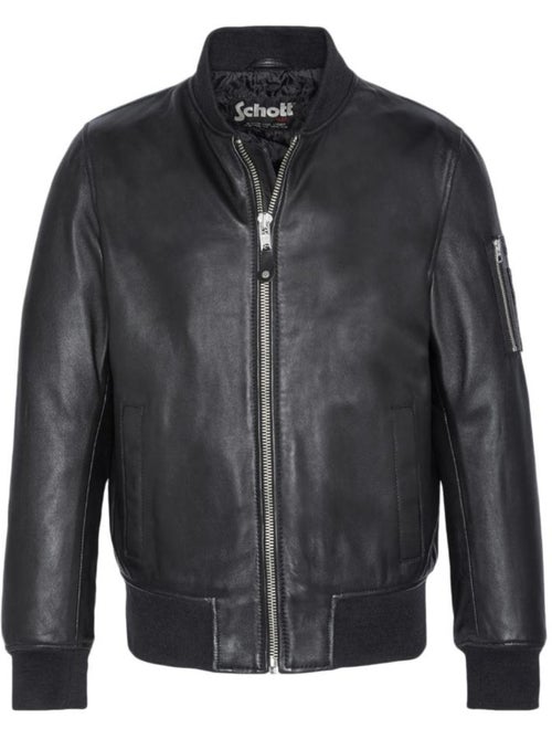 Bomber Schott in Pelle da Uomo - Kiabi