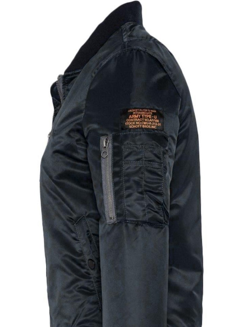 Bomber Uomo Schott Nero - Kiabi