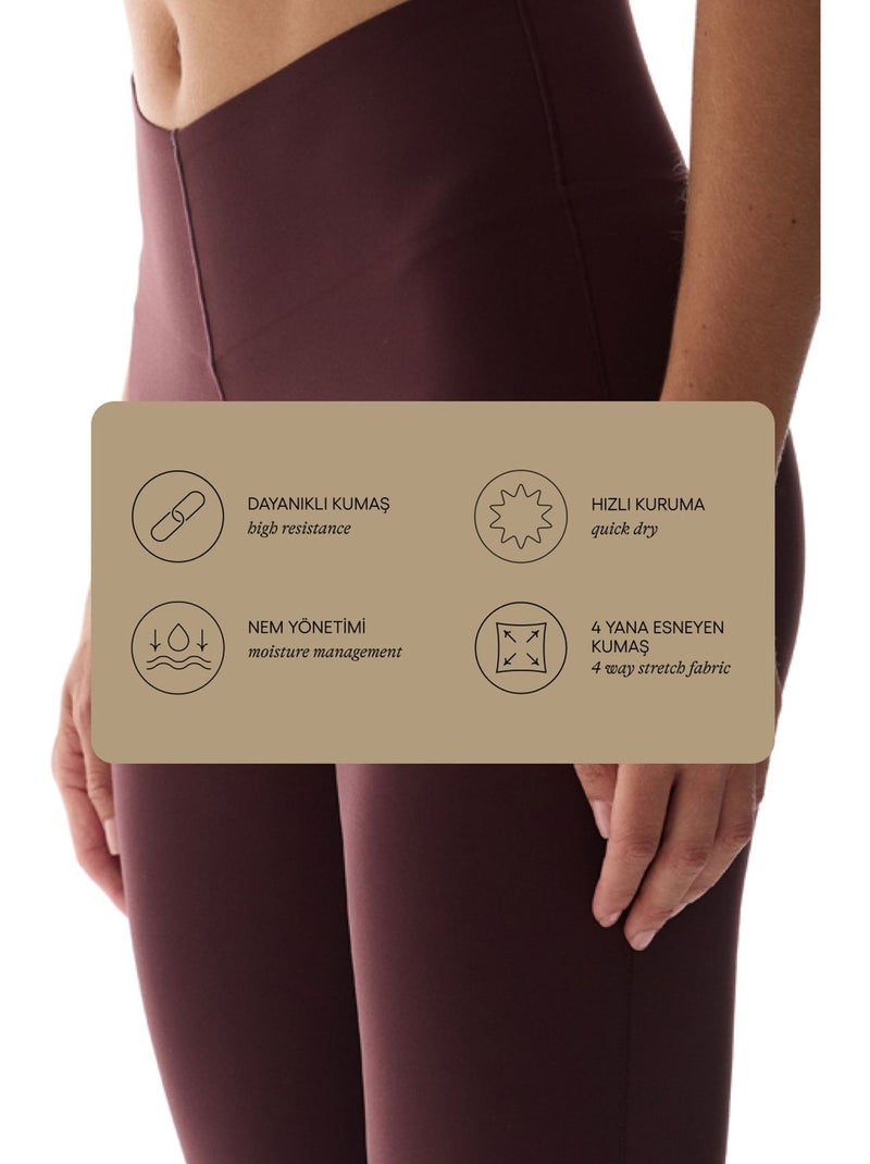 Bonding flare (gamba a zampa) leggings penti Rosso bordeaux - Kiabi