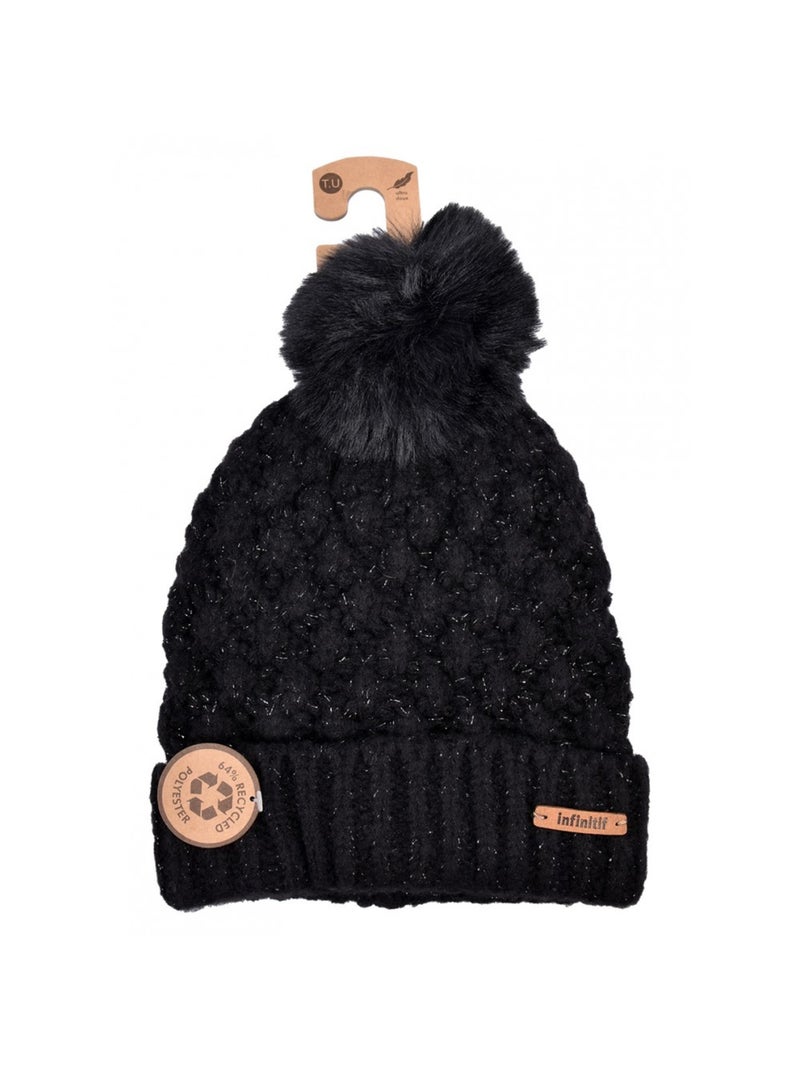 Bonnet Pompon INFINITF Donna Nero - Kiabi