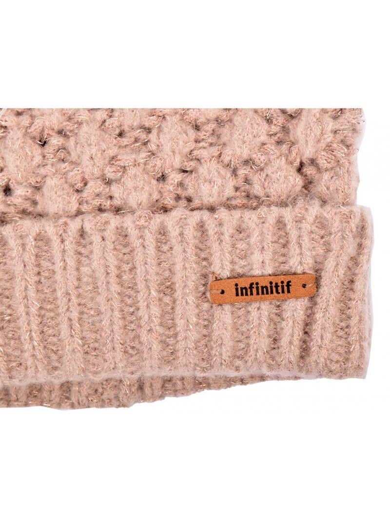 Bonnet Pompon INFINITF Donna Tortora - Kiabi