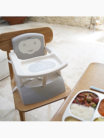 Seggiolone rialzatore per sedia 2-in-1 regolabile Thermobaby con vassoio rimovibile