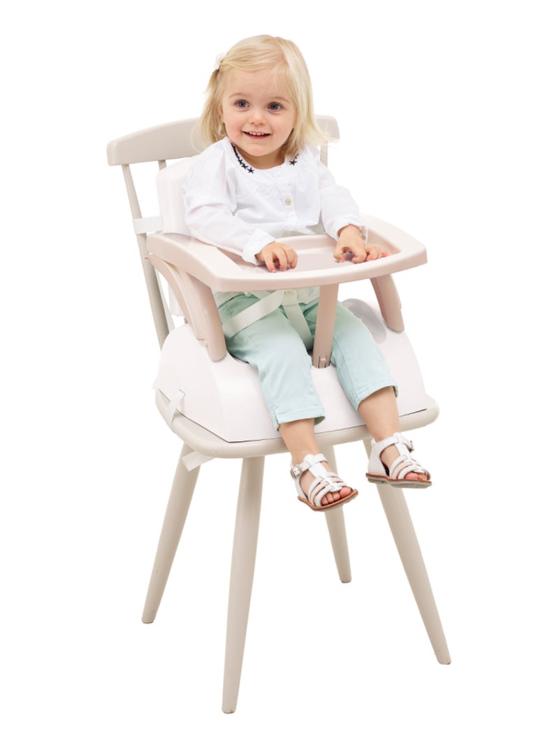 Booster da sedia 2-in-1 Thermobaby con cintura di sicurezza a 3 punti e vassoio Blu - Kiabi